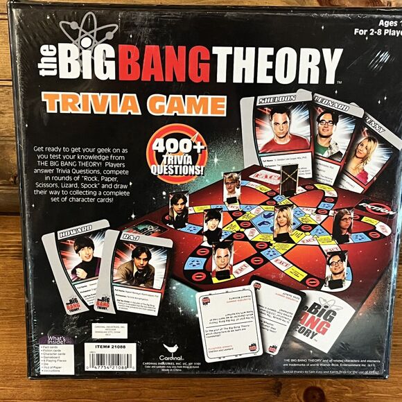 The Big Bang Theory Trivia Game 400+ Trivia Questions New Sealed Age 12+ - Picture 4 of 5